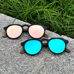 NORVEN - Gafas de Sol con Patillas de Madera