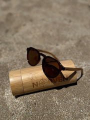 NORVEN - Gafas de Sol con Patillas de Madera
